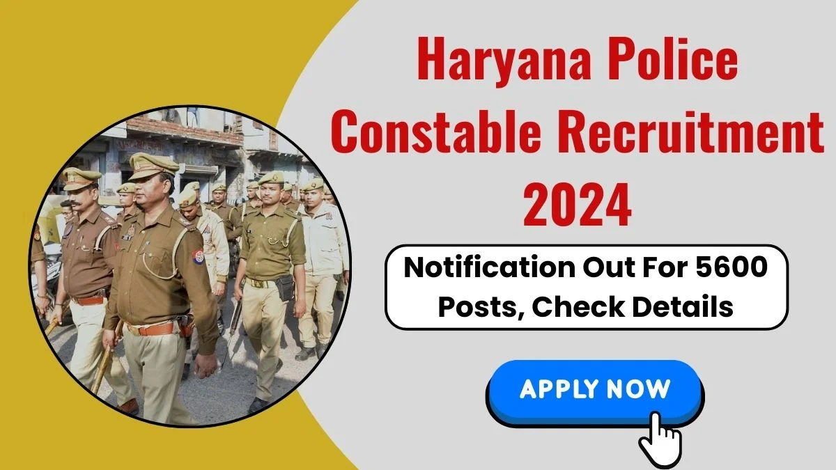 Haryana Police Recruitment 2024