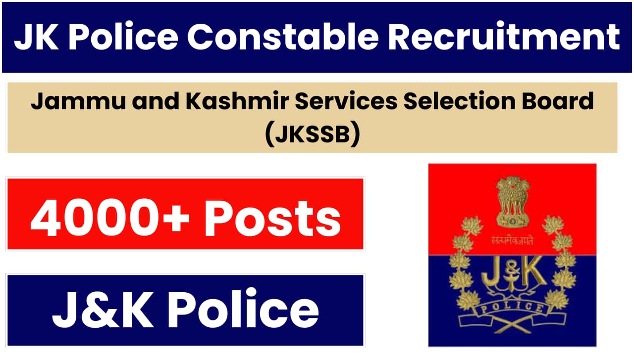 JK Police Constable Recruitment 2024